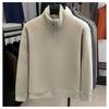 Pullover Oberteile Damen Langarm Herbst Winter Gepolsterte Bluse Übergroß Halber Rollkragen Locker Langarmshirt Slim Pullover Oberteile