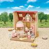 EPOCH Sylvanian Families Sweet Pâtissier Cake Shop Furniture Set for Dollhouse, Age 3+