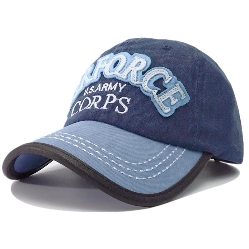 Hot Sale Unisex Cap U.S.ARMY Embroidery Vintage Leather Edging Baseball Cap Men Women Casual Outdoor Dad Hats