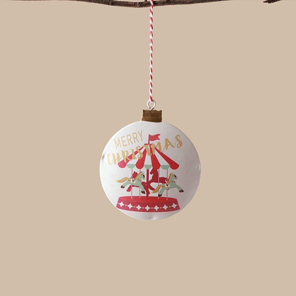 Double-sides Painted Drop Ornaments Nordic Embellishment Gift Christmas Hanging Pendants Festival