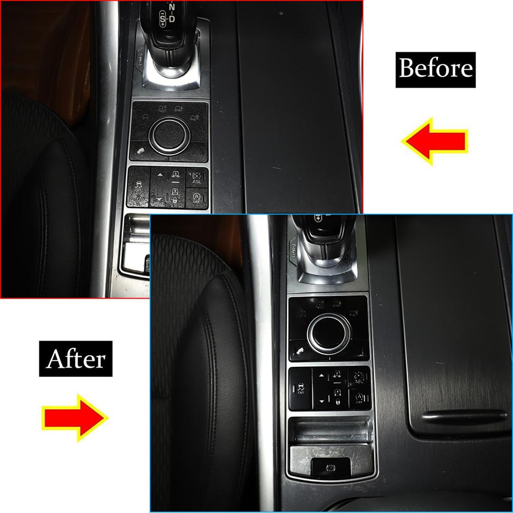 Tlačítko režimu terénu auta Hliníková slitina Sada samolepek Pro Land Rover Sport 2014-2016 Příslušenství pro úpravu interiéru