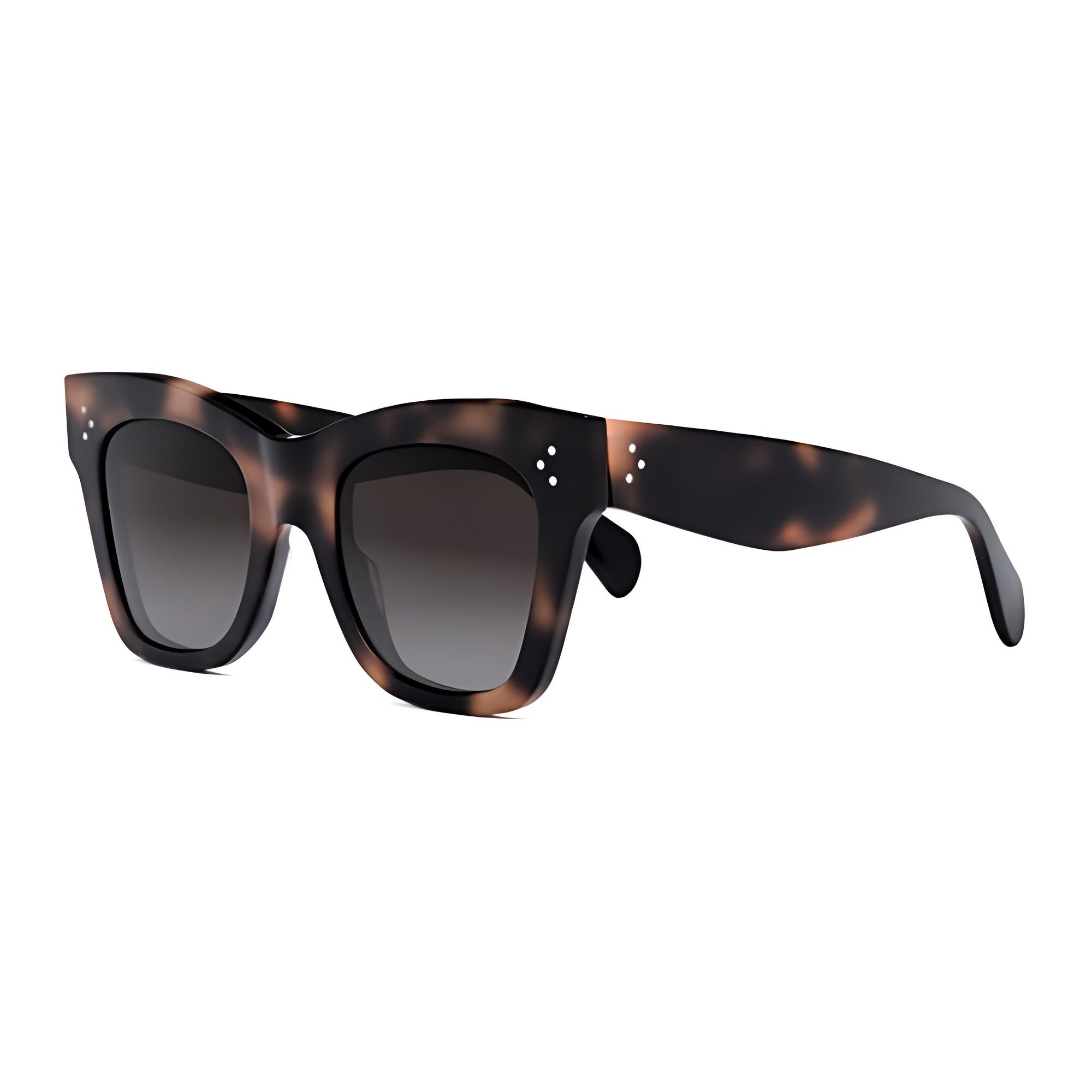

Celine Logo Design Acetate Irregular Shape Sunglasses Unisex sunglasses Brown CL4004IN55K 50,Brown