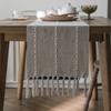 Nordic Jacquard Geometric Table Flag Fringed Fashion Tea Flag Dining Flag Long Polyester Cotton Tablecloth