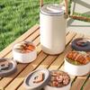 Stainless Steel Insulated Stackable Bentos Box Vacuum Insulation Lunch Box Leak Proof Food Container for Outdoor Use