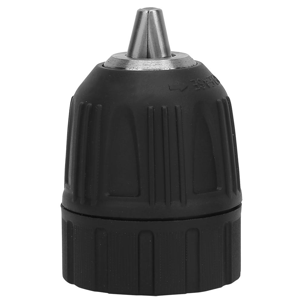 Plastic Casing Drill Chuck 0.8 10mm 3 8 24UNF + 1 4 Hex Head 3 8 Thread Extension Rod