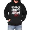 Horror Movie Addict Mens Hoodie Dripping Graphic Retro Novelty Funny Gift