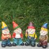 Garden Dwarf Ornament Garden   Bearded Old Man Dwarf Statue Resin Ornament
