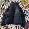 Stand-up Collar Cotton Clothing Men and Women Paragraph Winter Thickened Loose Cotton Jacket Couple Paragraph Casual Bread Clothing Cotton Jacket