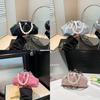 Pu Cloud Bag For Women With Simulated Pearl Chain Decoration For Casual Daily Use