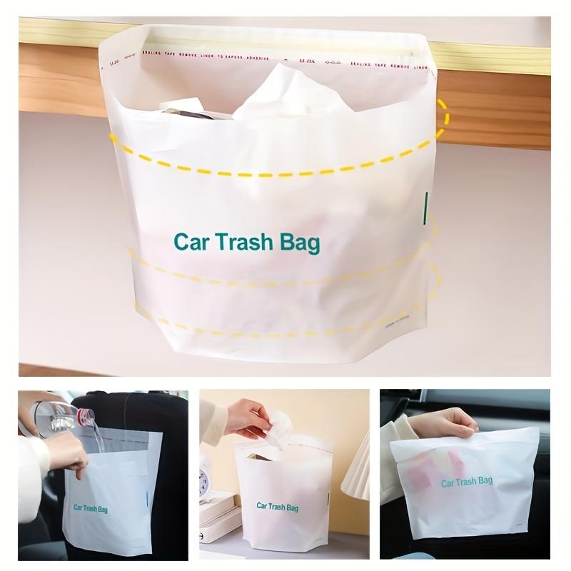 Car Disposable Trash Bag Independent Traceless Adhesive Disposable Cleaning-Bags Can Pasted Portable Car Storage Accessories New