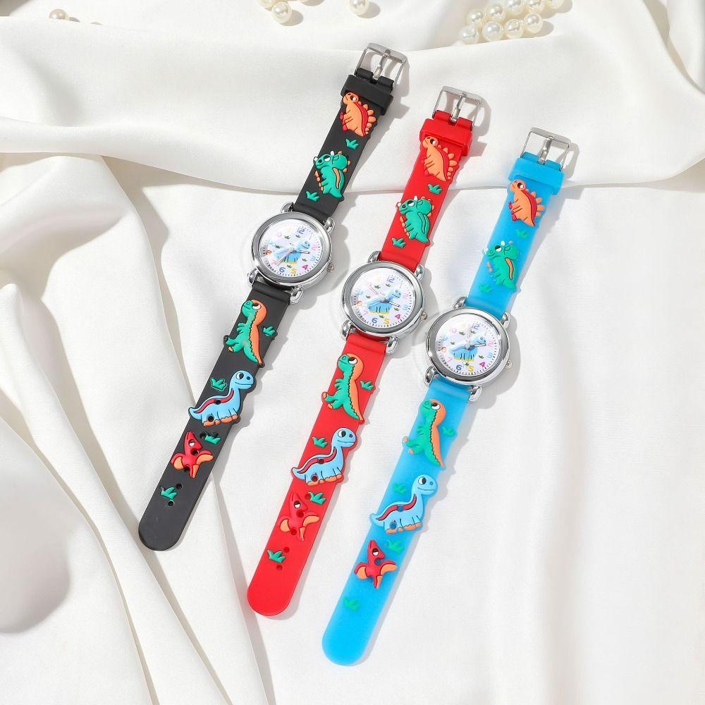 Dinosaur Children Wrist Watches Football Pattern Kid Girl Boy Study Time  For Boys and Girls