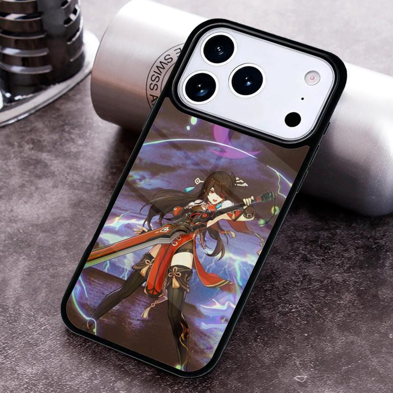 Genshin Impact Beidou Phone Case for iPhone 17 16 15 Pro Max Air 14 13 12 11 Plus Shockproof Cover