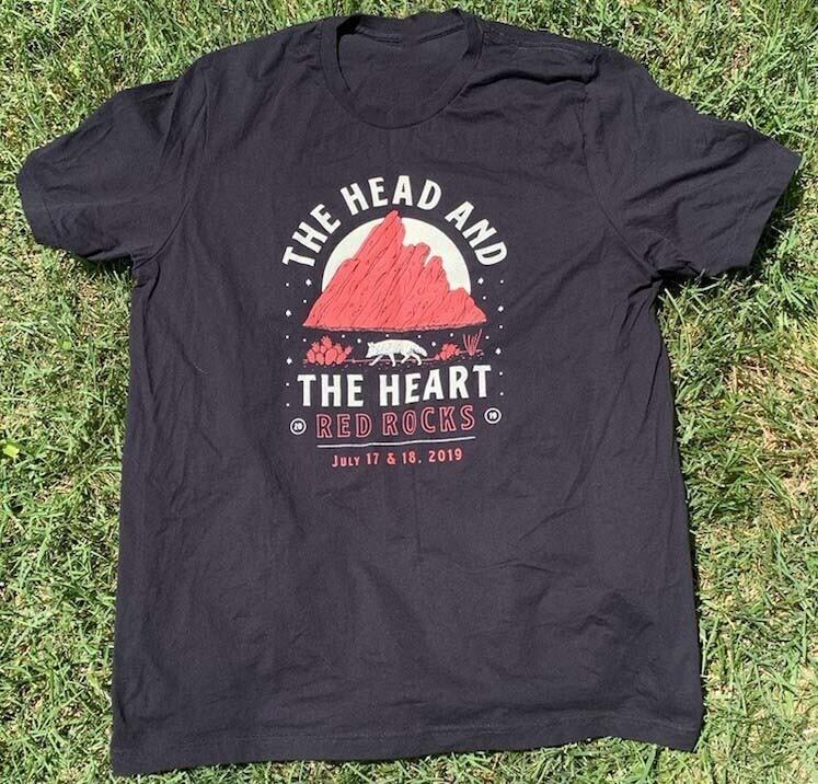 The Head And The Heart Band Red Rocks 2022 Tour Shirt BT1186 Unisex T-Shirt XXXXL