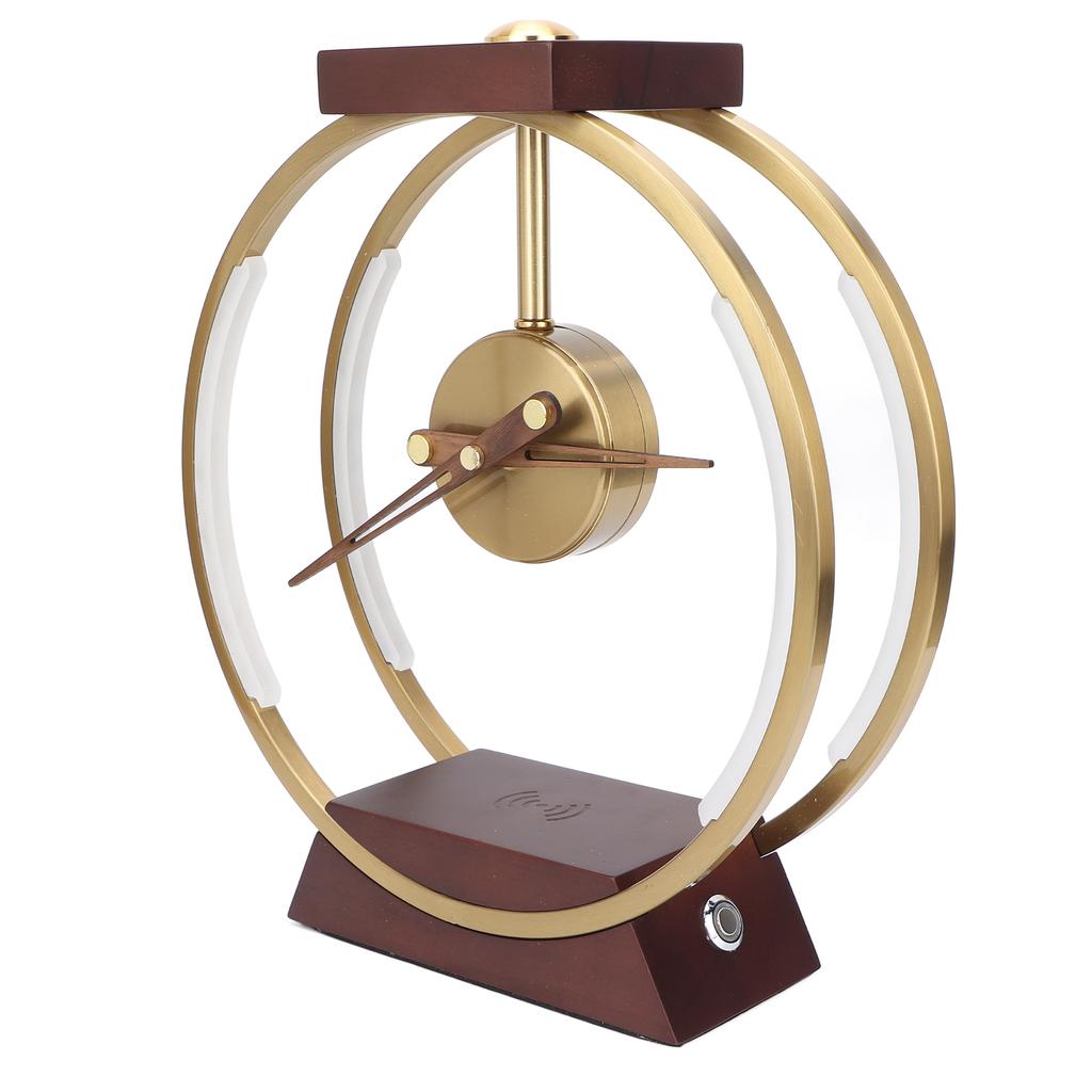 Moderne 68LED Tischuhr Schmiedeeisen Schreibtischuhr Nachttischuhr zur Heimdekoration 100?240VEU