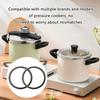 2Pcs High Temperature Resistant Silicone Pressure Cooker Sealing Rings for Enhanced Cooking Efficiency and Safety