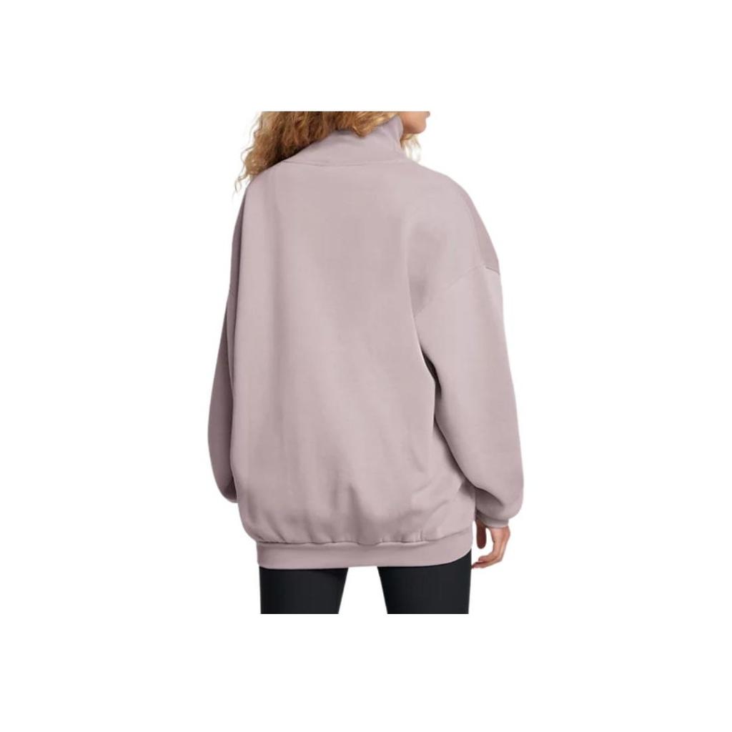 Under Armour Icon Fleece Oversized Mock Crew Sweatshirt Women sweatshirt Tetra-Gray 1386500-015