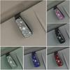 Universal Car Sunglasses Clip Sun Visor Glasses Holder Box with Card Ticket Compartment for Efficiency