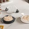 Chicken Shredder Tool Manual Chicken Shredder with Transparent Cover Multi-Purpose Kitchen Tool for Pork Beef Fish Salads Pet Food