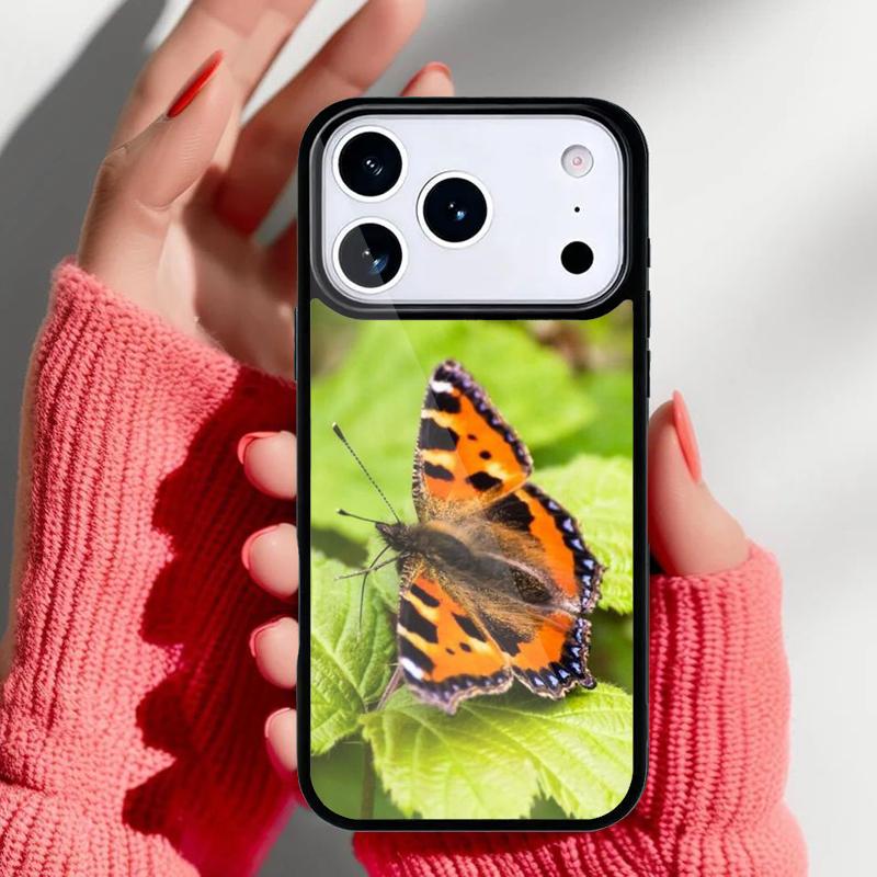 Small Tortoiseshell Butterflies Moths Phone Case for iPhone 17 Air 16e 15 14 13 Pro Max Back Cover for 12 11 Pro Coque