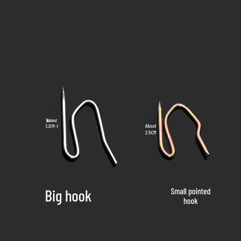 Nerezové háčky na závěsy ve tvaru S - Malé