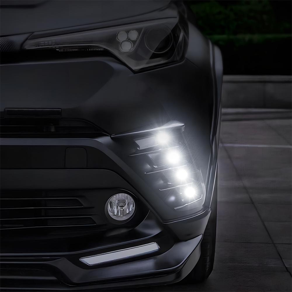 2Pcs LED Motorcycle Brake Lamps Car License Plate Bolt Tail Rear Light Fog Bulbs Turn Signal Side Indicators Decoration Bright