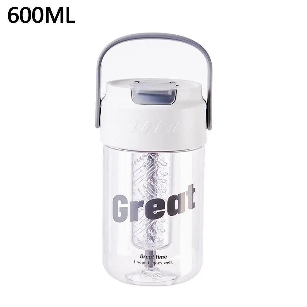 600/800ml High-Capacity Straw Water Cup Premium Sports Water Bottle Perfect Outdoor Camping Drinking Tool for Refreshing Summer