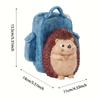 Adorable Hedgehog Resin Pen & Pencil Holder - Compact Portable Desk Organizer with Painted Finish