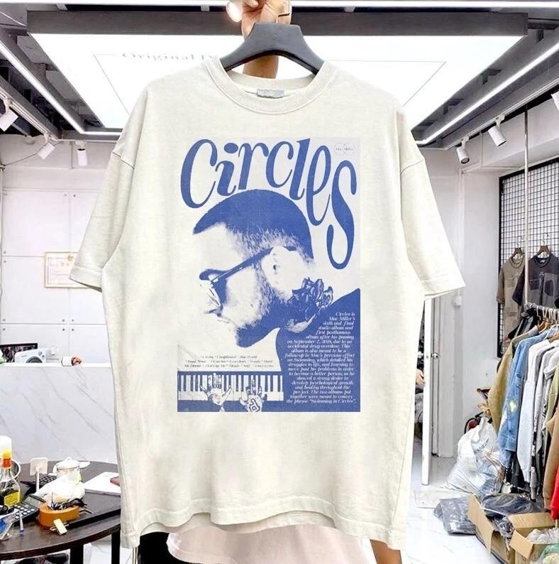 

Mac Miller Circle Редкий дизайн белый Унисекс Мужчины Женщины Винтаж S-5XL Унисекс Футболка XXL