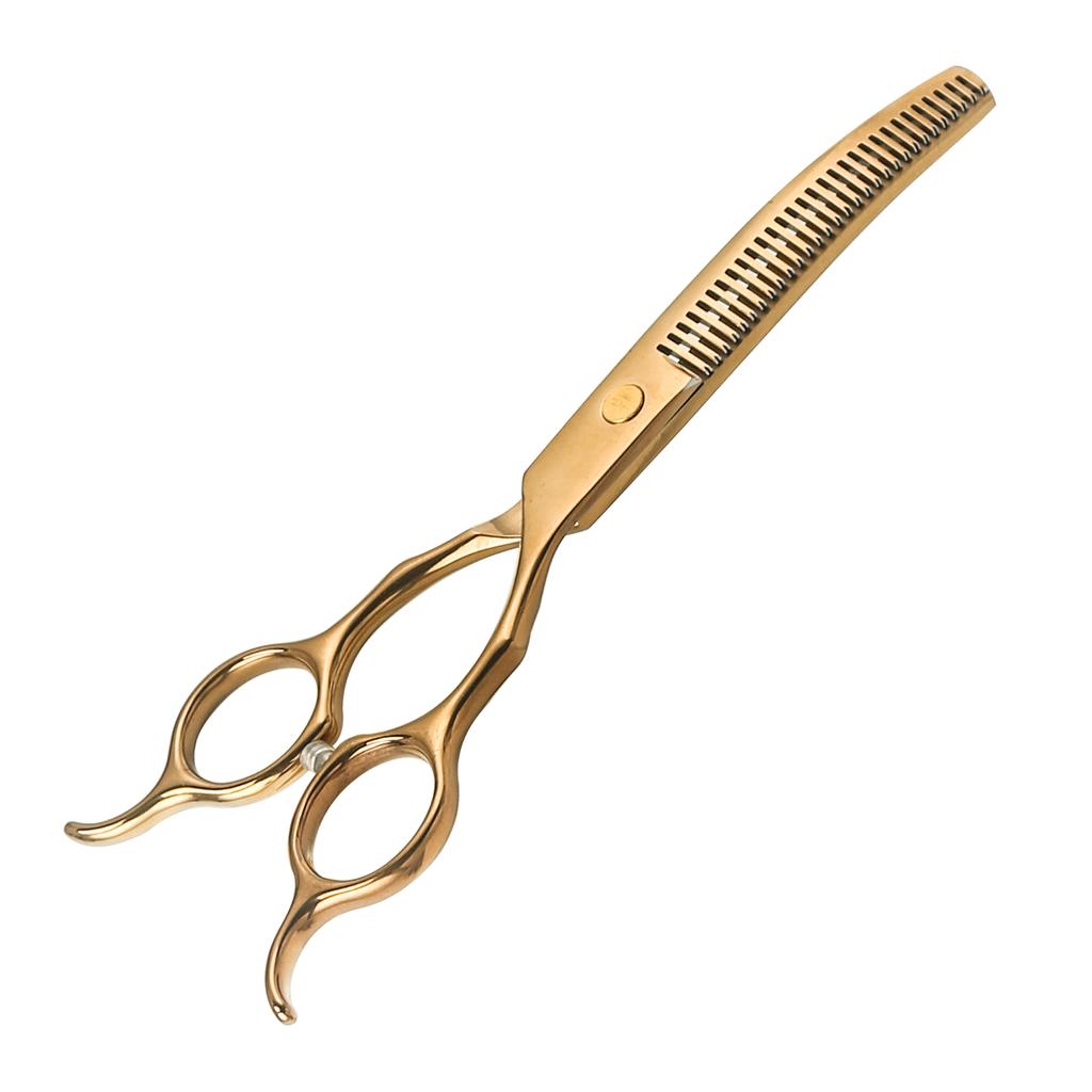 Dubbele Staart Gebogen Schaar voor het Prachtig Knippen van Hondenvacht Professionele Hondentrimschaar Huisdier Gebogen Verdunningsschaar