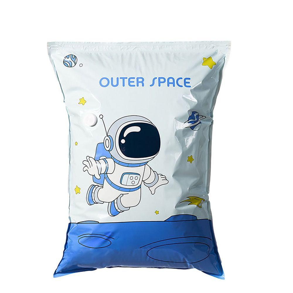 

Вакуумный мешок для вещей многоразовый мешок для коляски симпатичный мешок для хранения дорожный Spaceman- 40X60cm