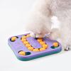 Square Track Pet Slow Feeder Puzzle Bowl - Multifunctional Foraging Toy