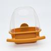 Bird Feeder for Cage with Perch Food Dispenser No Mess Plastic Food Container