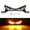 12V Motorcycle License Plate Tail Light Modified Decorative Atmosphere Lamp LED Devil Eye Strobe Single Lights Universal