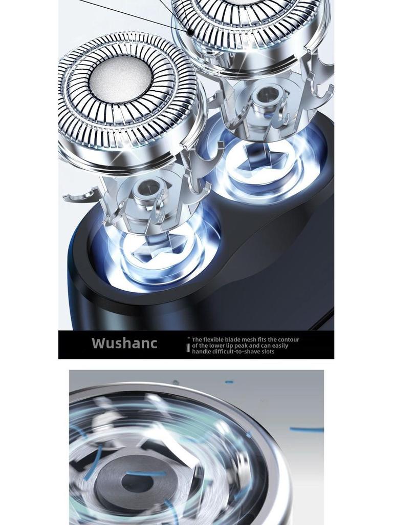 Compact German Men's Electric Razor for Beard Trimming