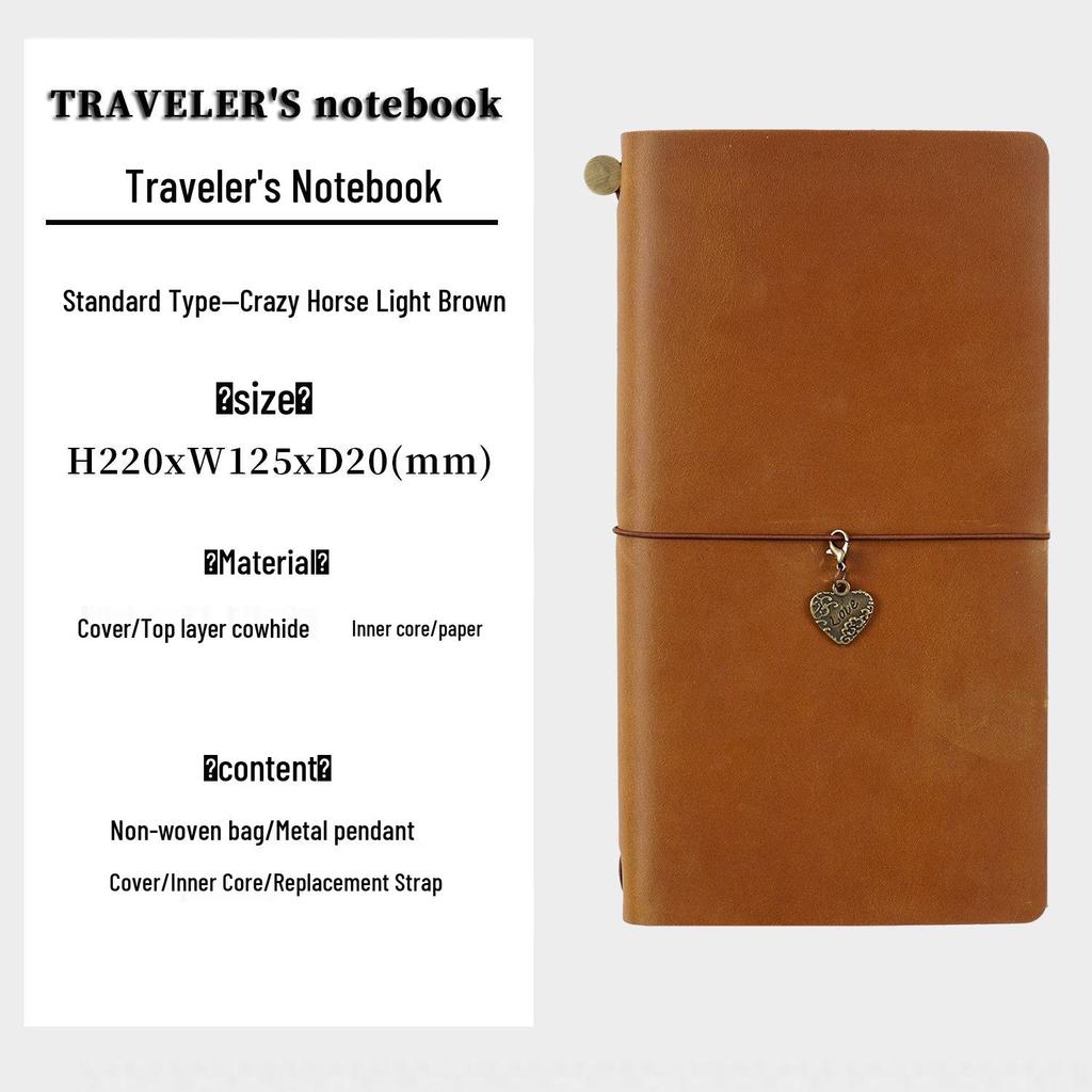 Diário de Viagem TN: Caderno Artesanal de Couro de Vaca Vintage