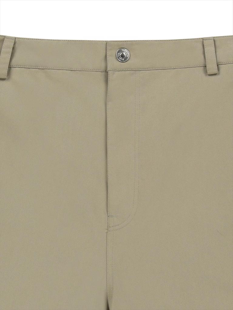 [Matinkim] CURVED SEAM BERMUDA PANTS FOR MEN IN BEIGE