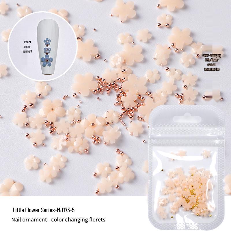 

Iridescent Color-Changing 3D Camellia Nail Art Accessories