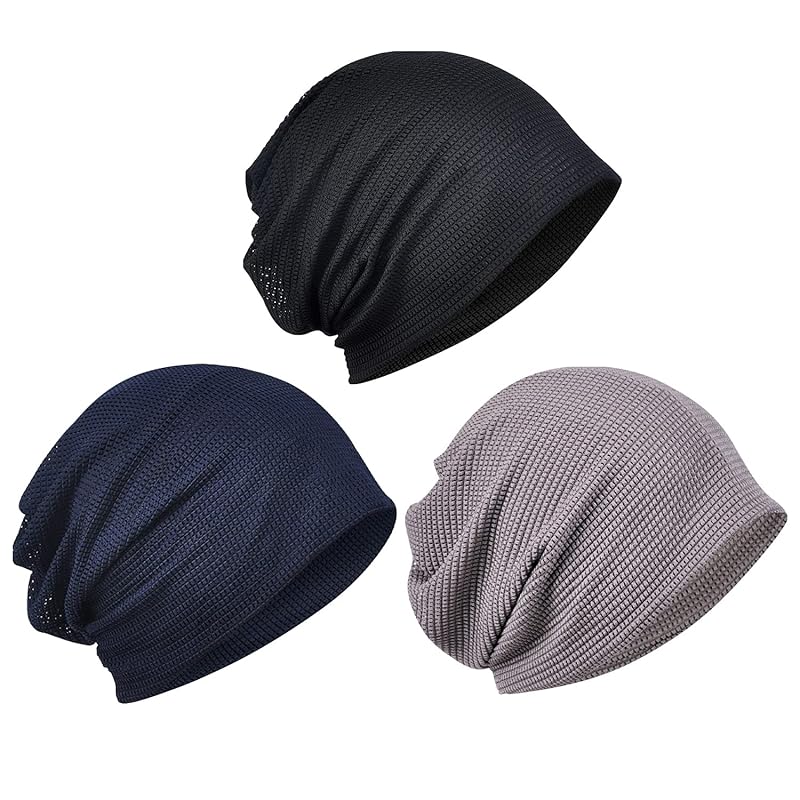 

[Pawinpaw] knit hat summer knit spring summer Autumn [Cotton/2-layer structure/Sweat-absorbent/quick-drying/Thin] cotton hat Plain color Antibacterial