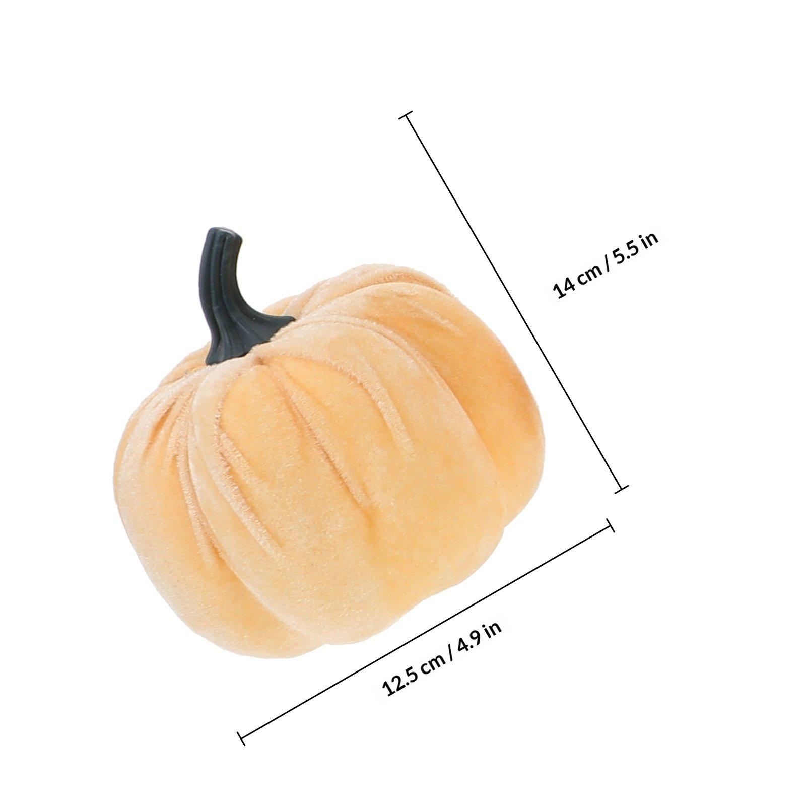 

5Pcs Halloween Pumpkin Ornament Cute Mini Fake Pumpkins for Thanksgiving Decoration DIY Party Home Garden Interior Decorative помаранчевий
