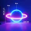 LED Wall Lights Art Lamp Planet Neon Sign Lantern Decorative Wall Lamp