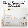 Plastic Disposable Solid Color Tablecloth Cover Cloth Wipe Clean Rectangle Party Wedding Christmas Birthday Wedding Christmas