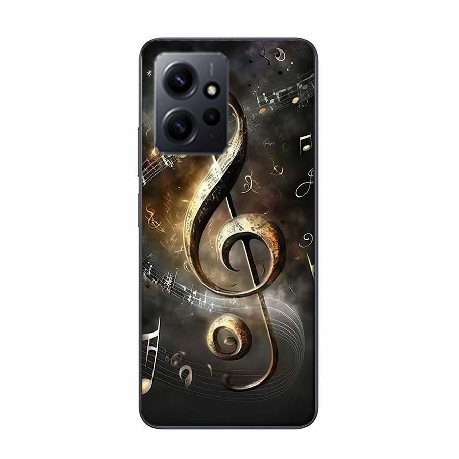 Piano Keys Musical Phone Case For Redmi Note 13 5G 14 Pro Plus Redmi 12 12C 13C 14C 10 10A 10C 9 9C 9T 9A 8 8A K70 Pro TPU Clear