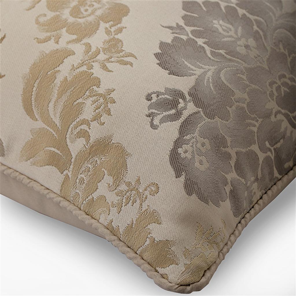 The HomeCentric Cushion Cover Couch Beige Couch Jacquard Decorative Throw Pillow Covers  Damask Jacquard Victorian Pillow - Rococo Fantasy