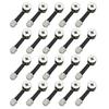 20PCS Metal Eccentric Wheel Connectors High Strength with Corrosion Resistant Coating for DIY Furniture Projects