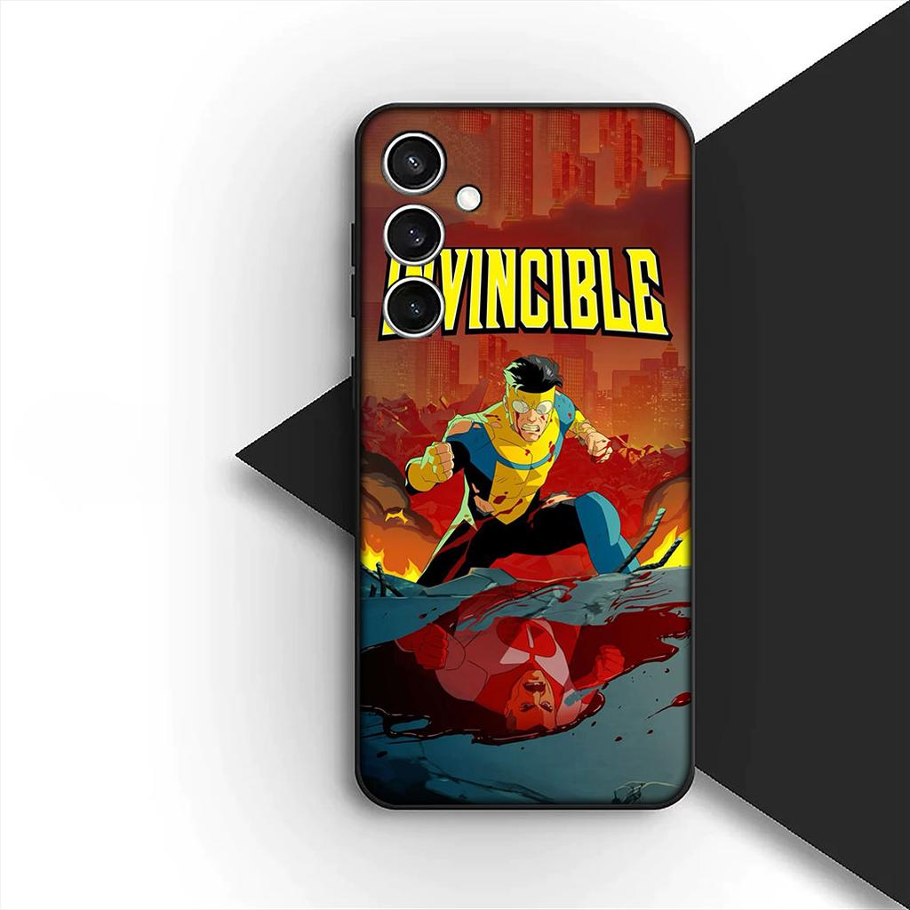 Omnis I-Invincibles Man Silicone Cover for Samsung Galaxy S25 S24 S23 FE Ultra Plus S7 Edge S25+ S24+ A56 5G + Coque Phone Case