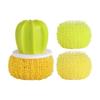 Dishwashing Scrub Brush, Dish Washing Scrubber, Dishes Stain Removal for Kitchen, Cactus Shape Scratch-Resistant Grip - Dishwashing Brush, Kitchen