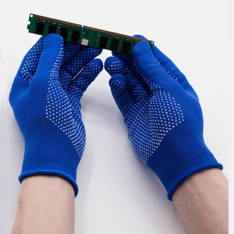 12pair Professional Work Gloves Elastics Lining Men Women Breathable Mittens for Men and Women