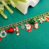 Christmas Bracelet Drop Resin Alloy Chain Tree Reindeer Bell Snowflake Designs Festive Holiday Gift Jewelry Accessories
