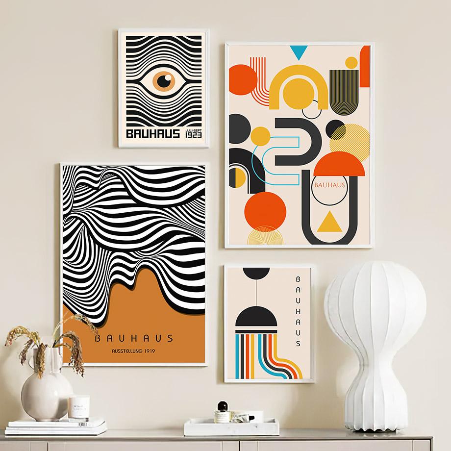 Abstraktní Bauhaus Květinový trh Yayoi Kusama Matisse Plakáty Tisky Nástěnné umění Plátno Malba Hotelové obrázky pro dekoraci obývacího pokoje