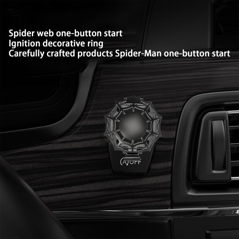 Push To Start Button Cover Spider Web Push Start Button Cover Ignition Button Cover Car Engine Push To Start Button Cover For